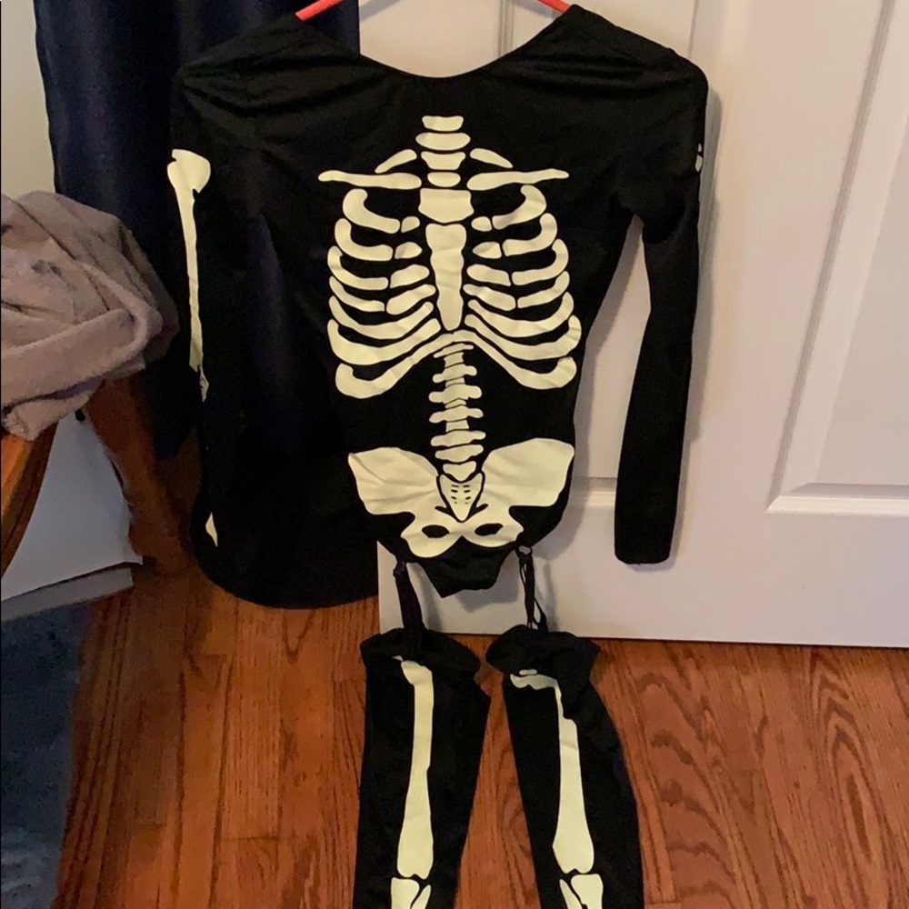Dollskill skeleton onesie